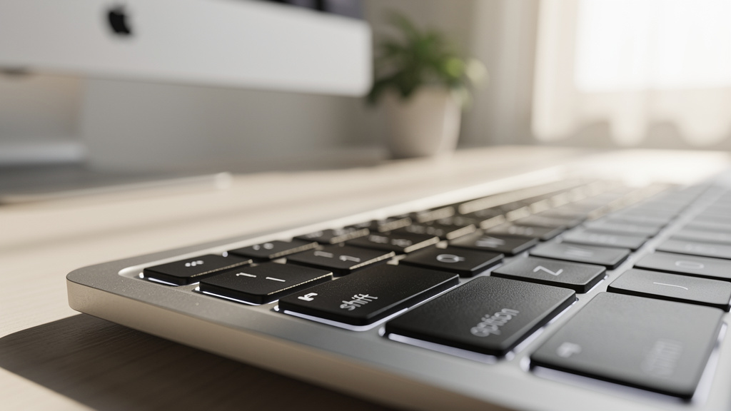 Faire un crochet sur Mac avec les touches Option et Shift